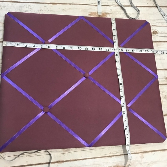 Fabric Purple Photo Memo Vision Board - Picture 2 of 8